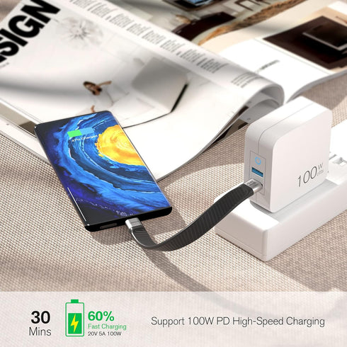 Shopify SEO Optimized: USB C to USB C Cable, 10Gbps Data Transfer, 100W PD Fast Charge, 4K@60Hz, Thunderbolt 3, FPC