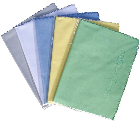 10pcs Microfiber Cleaning Polishing Cloths for LCD Screens and Glasses, Retail Packaging