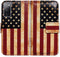 Galaxy S20 FE 5G Case, Retro American Flag Leather Flip Wallet Cover with Card Slot Holder