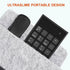 Wireless Number Pad and Mouse Set, 19 Keys Portable Ultra Slim 2.4GHz USB Keypad and Adjustable DPI Silent Mouse