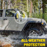 MFC 5.7" Black Antenna Mast - Compatible with Jeep Wrangler JK JL TJ Gladiator JT 1997-2024 Heavy Gauge Aluminum