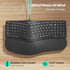 Nulea RT05C Wired Ergonomic Keyboard, Split Keyboard with Cushioned Wrist Rest, USB Corded for Windows/Mac