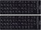 CaseBuy 2PCS Thai Keyboard Stickers, Thai-English Keyboard Letters Replacement Sticker White Font on