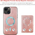 Bocasal 13 6.1 Inch Wallet Case for iPhone Compatible with MagSafe Magnetic RFID Blocking Detachable Premium PU Leather