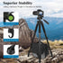 VICTIV 74” Camera Tripod, Heavy Duty Aluminum Stand for Camera and Phone, Compatible with DSLR, Carry Bag Included