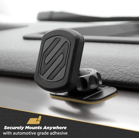 Scosche MAGDM MagicMount Magnetic Car Phone Mount, 360° Adjustable, Universal Cell Phone Holder