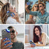 Roemary Eyes Case for iPhone 11, Blue Eyes Design with Screen Protector, Soft TPU Protective Case