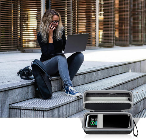 Case Compatible with Anker Prime Power Bank 27,650mAh, 3-Port 250W Portable Charger, Travel Storage Holder for USB-C