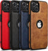 Luxury Leather Business Phone Case for iPhone 13 (2021, 6.1”) - Ultra Slim, Scratch Resistant, Anti-Slip (Brown)