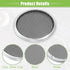 ACROPIX Universal 1.5" Round Car Speaker Grills Cover Mesh - Silver Tone Protector Case for Audio Speaker - Pack of 4