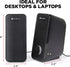 GOgroove Computer Speakers for Desktop and Laptop - USB Speakers with Loud 2-Way Drivers, Built-in Headphone & AUX