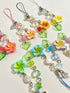 Y2K Summer Agromusk Hibiscus Flower Phone Charms,Cute Cell Phone Straps Aesthetic Star Beach Accessories Phone Bag