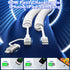 USB C and Lightning Charging Cable 2 in 1, Coiled Fast Charging Cord for Carplay & Android Auto, Multiple Combo