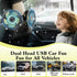 Dual Backseat Car Fan - Kid-Friendly Airflow Solution for Rear Seats