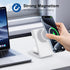 Wireless Charging Station with 20W USB C Adapter, 3 in 1 Magnetic Foldable Travel Charger Stand for iPhone 12 13 14 15