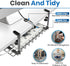 Under Desk Cable Management Tray - 16” No Drill Cord Organizer with Clamps for Wire Management, Pack of 1