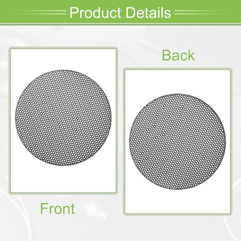 ACROPIX Universal 2.5 Inch Speaker Grills Mesh for Audio Subwoofer, 74x4mm Grille without Frame, Black, Pack of 4