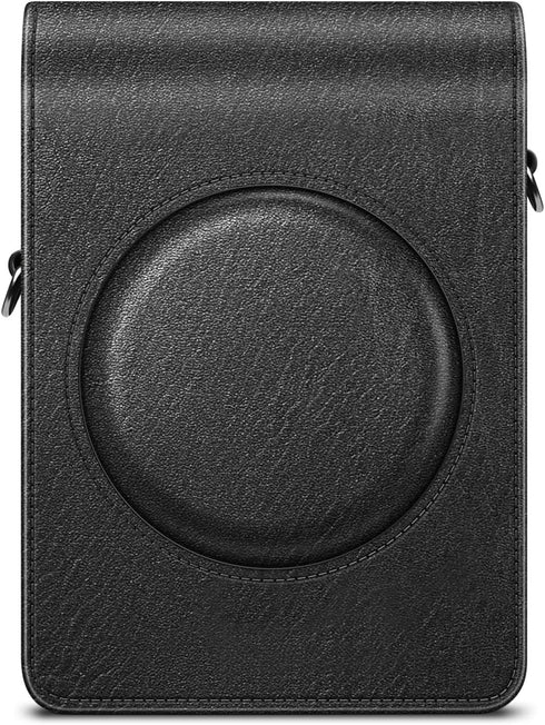 Fintie Protective Case for Fujifilm Instax Mini EVO Camera, Premium Vegan Leather Bag with Adjustable Strap, Vintage