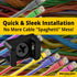 Pro-Grade Slim 1x .6 Cable Tie Mounts with Screws, 100 Pack, Black Zip Tie Bases for Wire Management