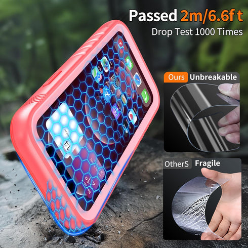 Cozycase Compatible with iPhone 12 Pro Max Case Waterproof, Built-in Screen Protector, Full Body Protective Cover