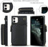 Asuwish Phone Case for iPhone 11, Wallet Cover with Screen Protector and Zipper Card Holder Slot, Leather Flip Cell