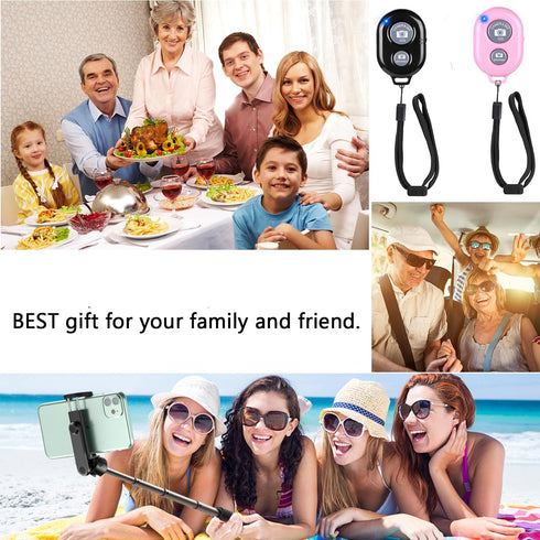 AOQIYUE Cellphone Remote Shutter for Smartphones and Tablets, Wireless Camera Remote Control with Wrist Strap Included