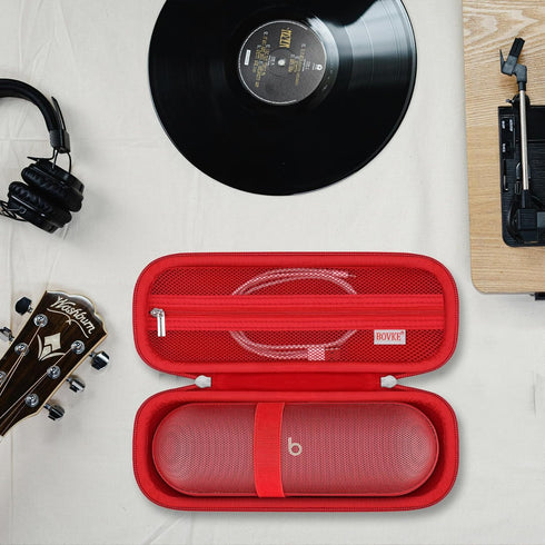 BOVKE Carrying Case - Compatible with Beats Pill Wireless Bluetooth Speaker, Portable Speaker Holder Bag with Extra