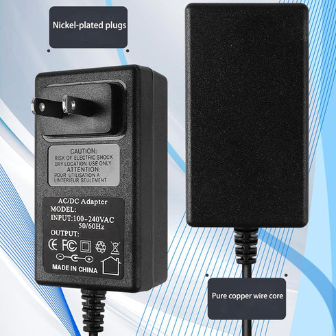 15V 2A Power Adapter, 15Volt AC Charger with 8 Interchangeable DC Plugs for 15V Electronics, 2000mA, 1500mA, 1000mA