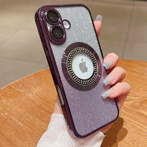Misscase 17 for iPhone Magnetic Glitter Case Compatible with MagSafe,Full Protection Slim Shockproof Anti-Scratch Case