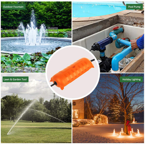 Outdoor Extension Cord Safety Cover with Waterproof Protector Seal for Outdoor Outlets, Plugs, Sockets