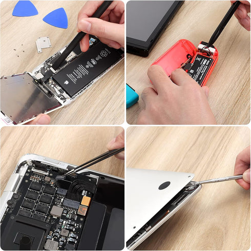 STREBITO Spudger Pry Tool Kit, 12 Piece Opening Tool for iPhone, Laptop, iPad, and Electronics