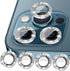 Nothers Bling Camera Lens Protector 3 Pack for iPhone 12/12 Pro/12 Mini/11/11 Pro/11 Max, HD Tempered Glass, Silver.