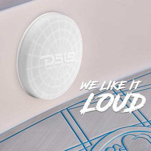 DS18 Hydro CS-6/WH 6.5" Silicone Marine Speaker Cover - Water, Dust, UV Rays Protection for Tower Speakers