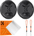 K&F Concept 49mm Front Lens Cap Cover Kit, 5-in-1 Center Pinch Cover + Anti-Loss Keeper + Cleaning Cloth