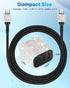 Bling USB C Wall Charger, 20W PD + QC Dual Port Fast Charging Adapter with 3.2FT Type-C Cable for iPhone 15 Pro Max
