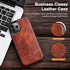 LOHASIC Compatible with iPhone 12 Pro Max Case - Slim Luxury PU Leather Non-Slip Grip Rugged Bumper Shockproof Cover