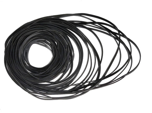 40-135mm Cassette 4mm 100 Recorder Rubber Belts Mix Flat Belt for Repair Maintenance Tape Machine DVD CD LD VCR