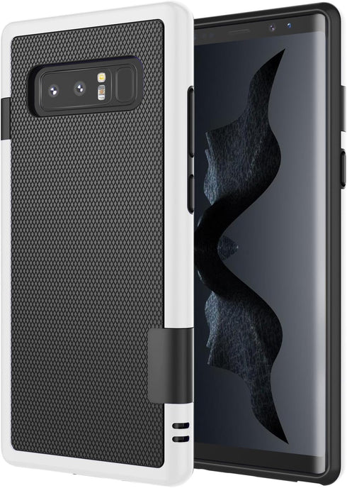 Jeylly Galaxy Note 8 Case, Slim Hybrid Impact Rugged Soft TPU & Hard PC Bumper Cover for Samsung Galaxy Note 8 - Black