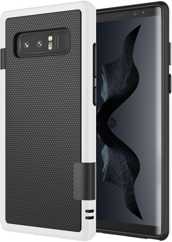 Jeylly Galaxy Note 8 Case, Slim Hybrid Impact Rugged Soft TPU & Hard PC Bumper Cover for Samsung Galaxy Note 8 - Black