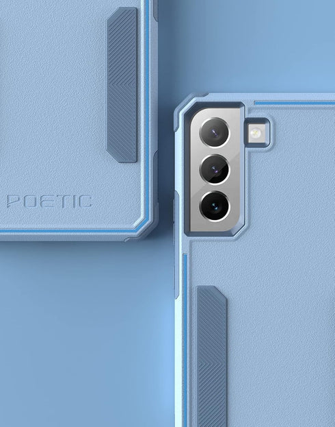 Poetic Neon Series Case for Samsung Galaxy S22 Plus 5G, Sky Blue, Dual Layer Heavy Duty Slim Shockproof Cover