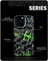 SIMPLYMDRN Jok3ster Case for iPhone 13 Pro, Glossy Shockproof Protective Shattered Series for Men, 6.1 Inch, Black