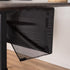 VIVO 30 Inch Clamp-on Privacy and Cable Management Organizer Sleeve, Wire Hider Kit Panel System, Desk Skirt (Black)