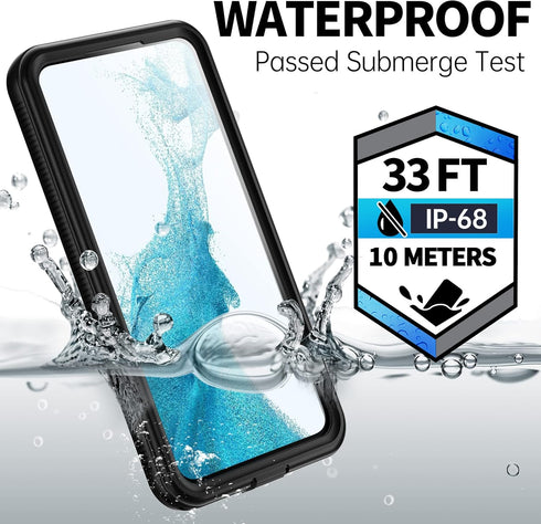 BEASTEK TRE Series Waterproof Case for Samsung Galaxy S22 Plus, IP68 Shockproof Full Body Cover with Screen Protector