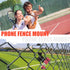 Smartphone Fence Mount for Tennis & Pickleball Training, Adjustable Retractable, 360 Swivel for iPhone, Android,
