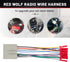 RED WOLF Radio Harness for Ford 2003-Up F150 Focus Explorer Lincoln MKX, Aftermarket Stereo Power Speaker Wiring Harness