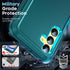 LeYi Samsung Galaxy A25 5G Phone Case, Teal Blue Heavy Duty 3 in 1 Full Body Shockproof Protector with 2Pcs HD Screen