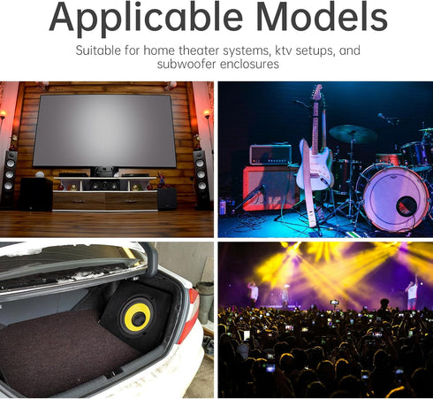 DriSentri 6 Inch Bass Loudspeaker Woofer Speaker, Car Speakers Wide Frequency Response Car Audio Stereo Speaker for Car