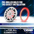 DS18 NXL-LRING8 RGB LED Mounting Ring for 8" Speakers, Waterproof, Works with RGB Module or One Color