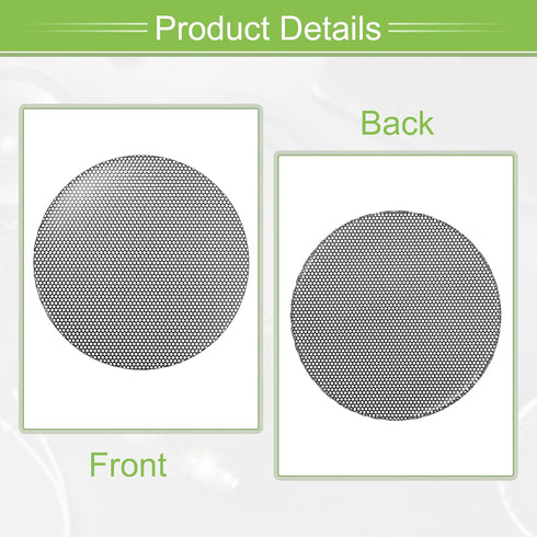 ACROPIX Universal 4.5 Inch Speaker Grills Mesh for Audio Subwoofer, 120x6.5mm Grille without Frame, Black - 2 Pack