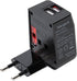 Targus World Travel Power Adapter with Dual USB Charging Ports for Laptop, Phone, Tablet